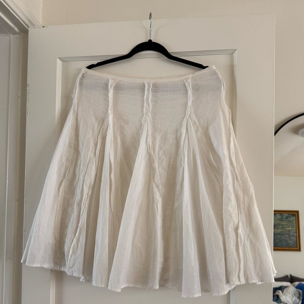 Vtg Old Navy cotton pleat midi